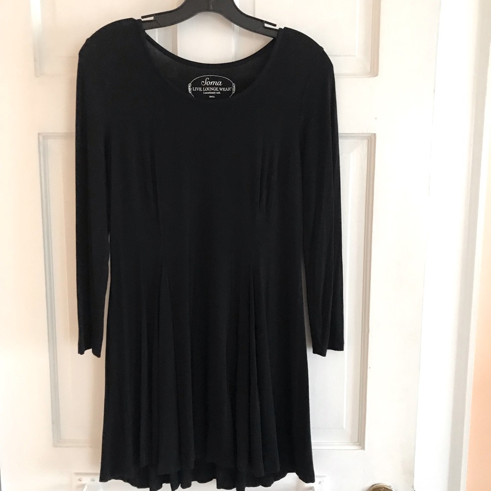Soma black long sleeve dress